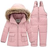SANMIO Baby Mädchen Jungen Daunenjacke Bekleidungsset Kinder Verdickte Künstliches Fell...