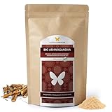 500g BIO Ashwagandha Pulver, nach EU-ÖKO-Standard kultiviert und hergestellt, in...