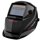 YESWELDER Wahre Farbe Schweißhelm 1/1/1/1 Optische Klarheit Solarbetriebene...