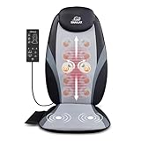 Snailax Massageauflage mit Gel-Massageknoten, Shiatsu Massagesitzauflage für Nacken und...