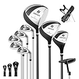 GYMAX komplettes Herren Golfschläger Set, 9 teiliges Golf Set rechtshändig mit...
