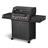 Enders® Gasgrill MONROE PRO 4 SIK TURBO SHADOW, 4-Brenner, Infrarot-Backburner,...