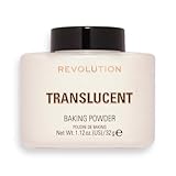 Revolution Beauty London, Loose Baking Powder, Prolongs Makeup Wear, Brightening Setting...