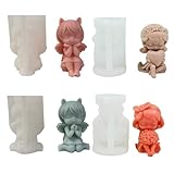 Watreketal Silikonformen für kleine Mädchen, Kerzenformen, Blumenmädchen, Seife,...