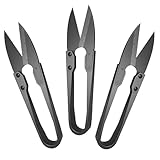 3pcs Fadenschneider Nähen,Fadenschere Klein Scharf,Federschere Kohlenstoffstahl,Garn...