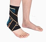 VITTO Sprunggelenkbandage, Fußbandage bei Bandschäden, Schwachen Gelenken, Verstauchtem...