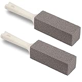 Cleaning Block WC, Toilette-Reinigungsstein mit Griff, 1 Stück (2er Pack), grau,