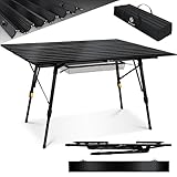 KESSER® Campingtisch faltbar Klapptisch mit Aluminiumrahmen Aufrollbare...
