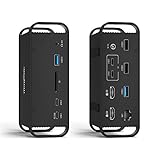 MacBook Docking Station Dual Monitor, USB C Dockingstation mit 2 4k HDMI, 100W...