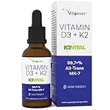 Vitamin D3 + K2 Tropfen 50ml - Premium: 99,7+% All-Trans (Original K2VITAL® von...