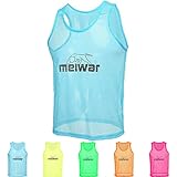 meiwar Leibchen - 10er Set Trainingsleibchen I Größe XL I Blau