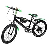 Quiltern 20 Zoll Kinderfahrrad Citybike, 7-Gang-Mountainbike mit Wassertassenhalter und...