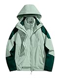 KUTOOK 3 IN 1 Winterjacke Damen Fleecejacke Lang Winter Jacke 3in1 Skijacke...