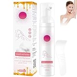 Haarentfernungs Schaumspray 100 ml, Bienenwachs Haarentfernungs Mousse, Beruhigender...