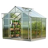 GFP Gewächshaus Topas 3 aus Alu 225x195 cm ca. 8 mm Doppelstegplatten mit...