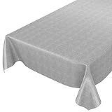 ANRO Wachstuchtischdecke Wachstuch Wachstischdecke Tischdecke Wachstuchdecke Grau...