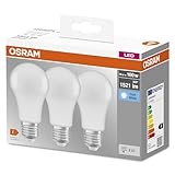 Osram LED Base Classic A, in Kolbenform mit E27-Sockel, Nicht Dimmbar, Ersetzt 100 Watt,...