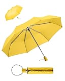 FARE Regenschirm (gelb) - öffnet & schließt automatisch - kompakt, windsicher, sturmfest...