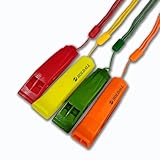 Notfallpfeife mit Trageband (4 Stück) von Holdall, für Notlagen und Notsignale bei...