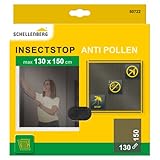 Schellenberg 50722, anthrazit Pollenschutzgitter Set 130 x 150 cm, kombiniert Pollenschutz...
