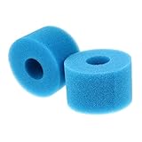 VICASKY 2Stücke Schwimmbadfilterpatronen Filter Wiederverwendbare Poolpumpenfilter Für...