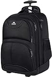 MATEIN Business Trolley Reiserucksack mit Rollen, Groß Rolling 17 Zoll Laptop...