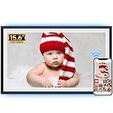 FRAMEO 15.6 Zoll Digitaler Bilderrahmen - 1920 * 1080 IPS Touchscreen, 32GB Speicher, Auto...