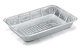 Weber 6416 Alu-Tropfschalen, gro , 5 X 18 X 28 cm,10 Stuck, Einwegschalen