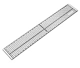 Schneide-Lineal mit Metallkante, 30 cm lang, 5 cm breit, transparent mit...