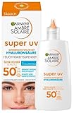 Garnier Ambre Solaire LSF 50+ Super UV Fluid, mit Hyaluronsäure für tägliche...