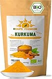 Bio Kurkuma Pulver - Kurkumapulver 1kg aus Indien - Curcuma Pulver ideal für Goldene...