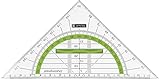 Brunnen 104975952 Geometrie-Dreieck Colour Code (für Schule und Büro, 16 cm,...