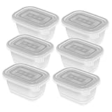 Rotho Freeze 6er-Set Gefrierboxen 0.25l mit Deckel, Kunststoff (PP) BPA-frei,...