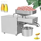 FGDIUCVN Ölpresse, Kalt-/Heißölpresse, 3-6 kg/h, Edelstahl-Ölpresse für den...