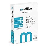 A4-Papier, 80 g, Packung mit 500 Blatt, Multifunktionspapier für Inkjet- und...