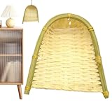 Kleine Kehrschaufel,Handgefertigter Korb-Handfeger - Kreative Raumdeko für Wohnzimmer,...