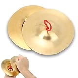 Crash Becken, 2 Stück 14.7cm / 5.79in Messing Handbecken Percussion Instrument...