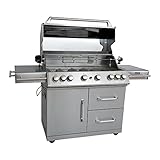 Mayer Barbecue ZUNDA Gasgrill MGG-362 Master mit Backburner Grillwagen, 6 Hauptbrenner, 1...