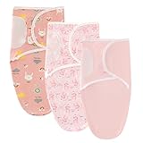 AYBUY Pucksack Baby, 0–3 Monate Schlafsäcke für Neugeborenen, Bio-Baumwolle Baby...