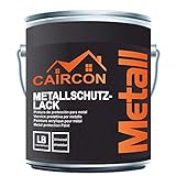 Metalllack Metallfarbe seidenmatt für Metall Stahl Eisen - Feuerrot 5L