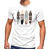 Neverless® Herren T-Shirt California Surf Paradise Surfboards Grafik Foto Print...