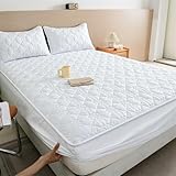 LSZHBSL Matratzenschoner Gesteppt 90x200+25cm/3pcs wasserdichte betteinlage Atmungsaktiv &...