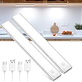 OUILA Unterbauleuchte Küche LED Schrankbeleuchtung mit Bewegungsmelder USB-C...