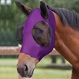 Adiwo Fliegenmaske Pferd UV Schutz, Super Comfort Stretchy Horse Fly Mask mit...