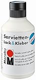 Marabu 11400013844 - Transparenter Lack und Kleber für Serviettentechnik, glänzend, 250...