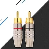 4pcs 270RCA Kein Schweißen AV-Stecker Videokopf lötfreier Audiokopf Cinch-Stecker...