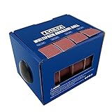 4 Rollen Schleifpapier, 2,5 cm x 6 m, Schleifpapier mit Spender, Schmirgeltuchrolle für...