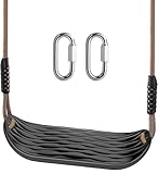 Garden Games Schaukelsitz aus Robustem Set mit 2m Langem Verstellbarem Seil und 2...