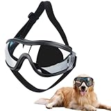 Hund Sonnenbrille Medium bis Large Hund | UV transparente Hundebrille mit...
