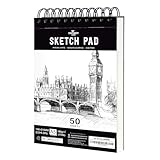 STATIONERY ISLAND Skizzenbuch, A5 Zeichenblock 180 g/m² Dickes Papier, 100...